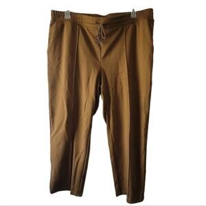 XXL A New Day olive green knit pants, elastic waist with pockets